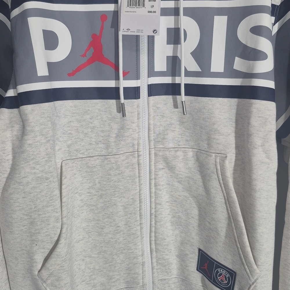 Jordan Brand x Paris Saint-Germain (PSG) Full-Zip Fleece Hoodie - Picture 7 of 7